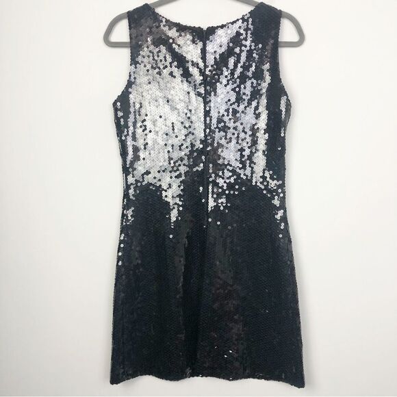 JEANETTE KASTENBERG | VINTAGE Black Fully Sequin Shift Dress Women’s Size 8 - Picture 6 of 9